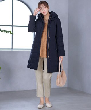 Tiaclasse ミドル丈ダウンコート ネイビー