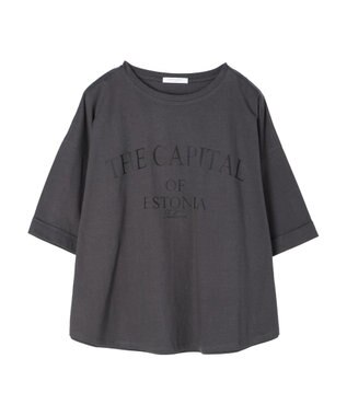 Green Parks インド綿 ＢＩＧサイズアーチロゴ半袖プルオーバー Gray