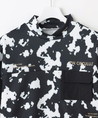 PW CIRCULUS 【ストレッチ / 快適 / 一枚でサマになる】【MEN】NEW  PINTO柄ポケットモックT ブラック系5