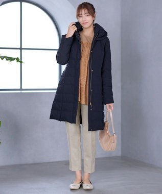 Tiaclasse ミドル丈ダウンコート ネイビー