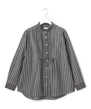 J.PRESS YORK STREET 【WOMEN】コットンタイプライターストライプ ブラウス