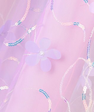 ANY KIDS フラワーチュール ドッキングワンピース レインボー