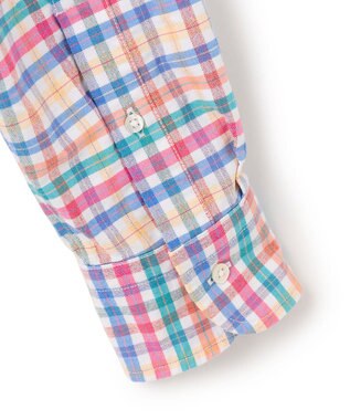 J.PRESS MEN コットンオックス マルチチェック シャツ / ボタンダウン ホワイト系3