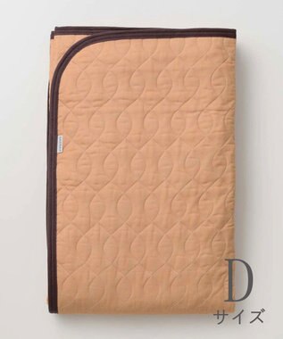 京和晒綿紗 柿渋染めガーゼ敷パッド (脱脂綿入り) 4層 ダブルサイズ(140×210)