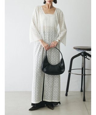 Green Parks AnriettMusee レースロングワンピース Off White