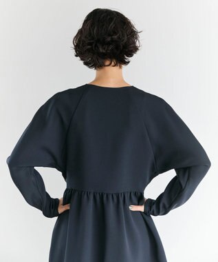 #Newans 【洗濯機可】オールシーンジップドレス ネイビー