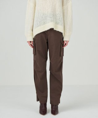 GRACE CONTINENTAL ツイルカーゴパンツ ブラウン