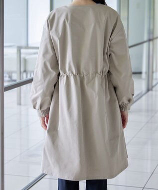 Tiaclasse L 着流しパフスリーブコート グレージュ