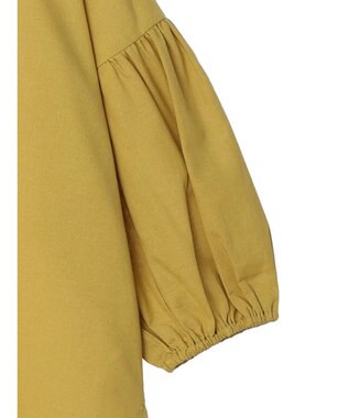 Green Parks 綿麻混紐付きデザインブラウス Yellow