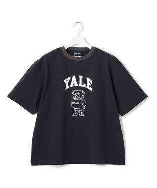 J.PRESS YORK STREET 【UNISEX】YALEアーチロゴ Tシャツ ネイビー系