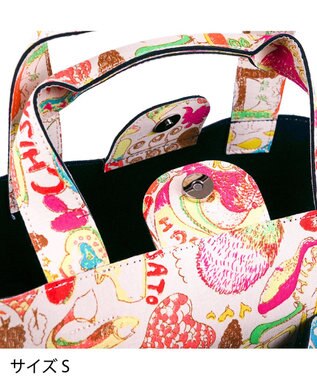 tsumori chisato CARRY カットオブツールバッグS　ハッピースタッフ　トートバッグ ブラック