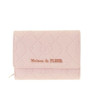 Maison de FLEUR カラーモノグラムウォレット Pink