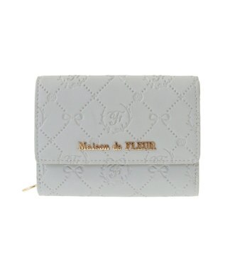 Maison de FLEUR カラーモノグラムウォレット Grayish Blue
