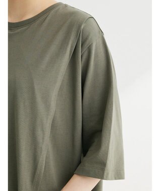 Green Parks アシメトリーデザインチュニック Light Khaki