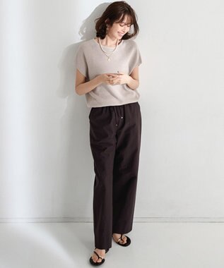 23区 サムリング フラット サンダル ダークブラウン系