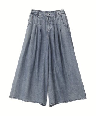 YECCA VECCA バイオ加工ヴィンテージデニムワイドパンツ Indigo