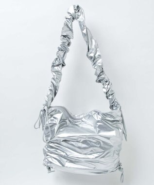 WEGO ドロストギャザーショルダー シルバー