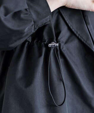 Tiaclasse L 着流しパフスリーブコート ブラック