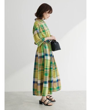 Green Parks Ｉ　襟付きワンピース Check
