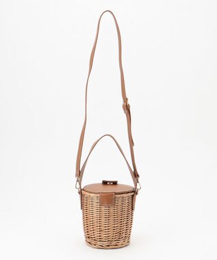 LA BAGAGERIE 【maison vert】 【柳バスケット使用】バケツかごバッグ アイボリー