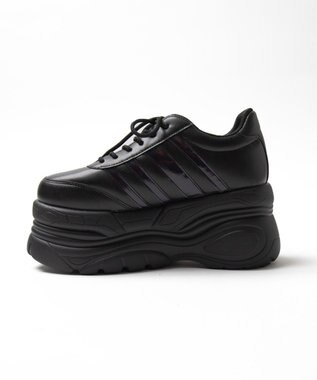 WEGO 超厚底ラインスニーカー ブラック