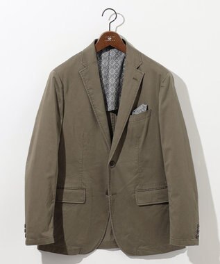 JOSEPH ABBOUD 【ストレッチ/JAPANファブリック】ヴィンテージコットンストレッチ ジャケット カーキ系