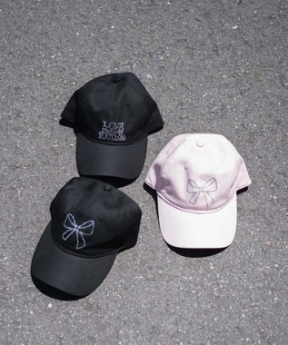 WEGO ラインストーンロゴキャップ ライトピンク