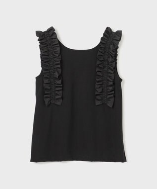 GRACE CONTINENTAL フリルカットトップ ブラック