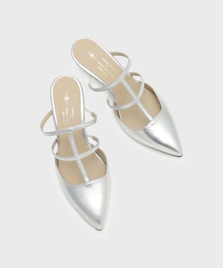 GRACE CONTINENTAL CORSO ROMA ストラップミュール シルバー