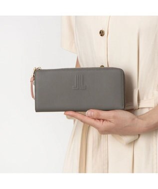 LANVIN en Bleu イエナ Ｌファスナー長財布 グレー
