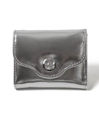 WEGO フラワーレターミニウォレット シルバー