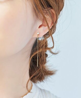 Phoebe 2wayベーシックパールエレガントイヤリング ゴールド