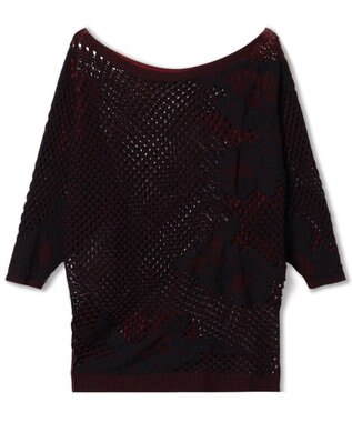 Chacott 【ノーソーイングニット】リバーシブルルーズフィットトップ ブラック