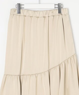 Feroux 【セットアイテム】裏毛プルオーバー×ランダムプリーツ スカート ベージュ系