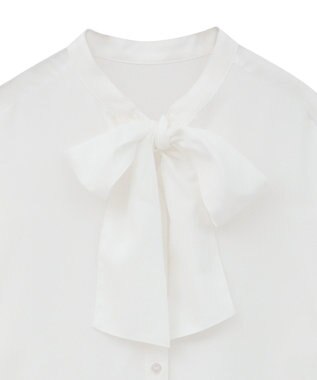 Green Parks ボウタイインナーシャツ Off White