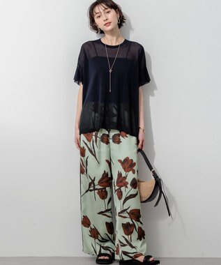 23区 【VERY・Oggi掲載】コンビカラー オーバル イヤリング ゴールド系