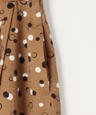 自由区 【セットアップ対応・洗える】ドットプリント スカート ブロンズベース