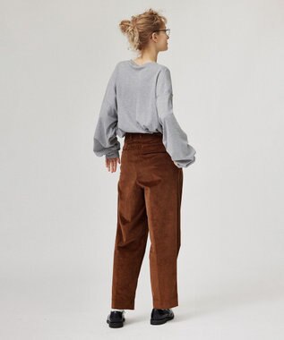 LENO CORDUROY TROUSERS　コーデュロイタックパンツ BROWN