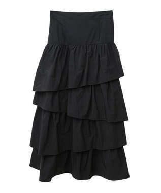 Green Parks ・ＥＬＥＮＣＡＲＥ　ＤＵＥ　ランダムティアードスカート Black