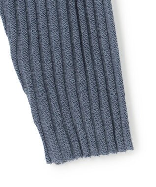 uncrave シアーストライプニット クルーネックトップス ブルーグレー系