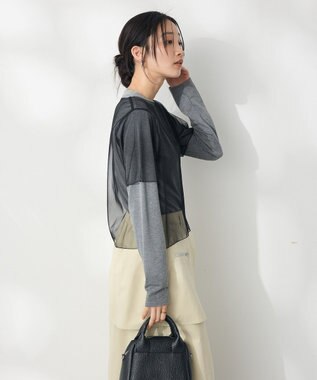 CRAFT STANDARD BOUTIQUE チュールレイヤートップス Black