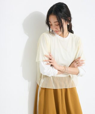 CRAFT STANDARD BOUTIQUE チュールレイヤートップス Off White