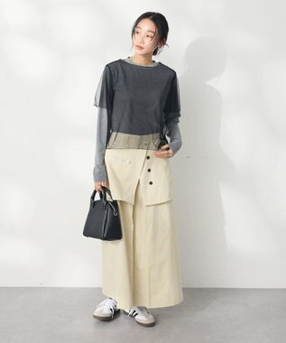 CRAFT STANDARD BOUTIQUE チュールレイヤートップス Black