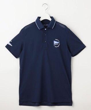23区GOLF 【MEN】【吸水速乾・UVケア】ストレッチメッシュ ポロ ダルブルー系