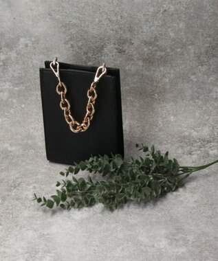 INTER-CHAUSSURES 【RIPANI】チェーンハンドルミニショルダーバッグ ブラック