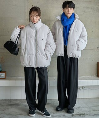 WEGO 【WEB限定/Sサイズ新登場/お気に入り登録者数5万人越えの大人気アイテム】U.S. POLO ASSN.別注パデッドジャケット ライトグレー