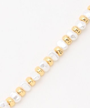 ICB パールメタルネックレス ゴールド系