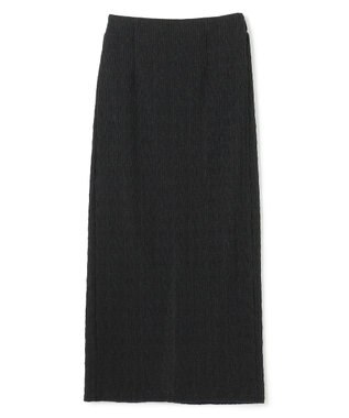 uncrave 【洗濯機洗い可】シャーリングレース スカート（uncrave WHITE） ブラック