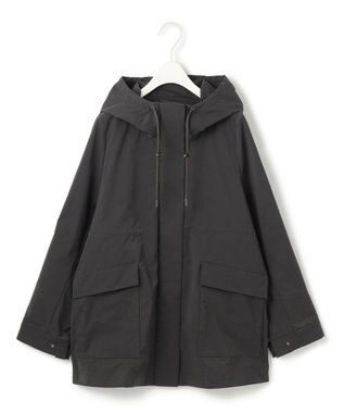 ICB 【撥水加工】メモリーストレッチタフタ マウンテンパーカー チャコール系