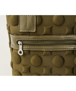 MIYABIYA 【撥水加工】La quoh with kirakaracho 南蛮七宝エンボスボンディング B5ショルダー 鶯(カーキ)